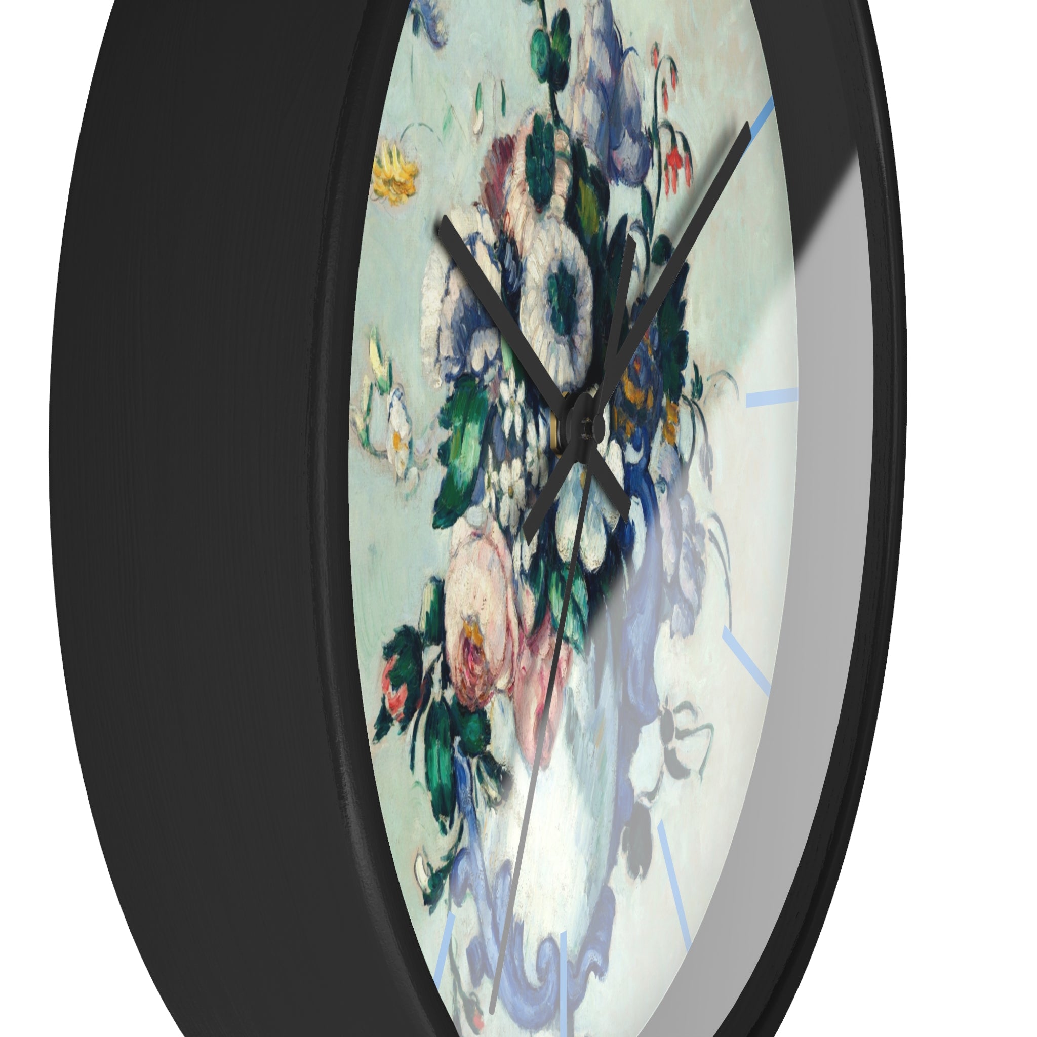 Custom Masters of Art Paul Cézanne Rococo Vase Premium Wall Clock - POPvault