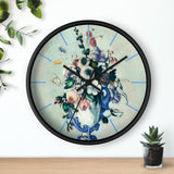 Custom Masters of Art Paul Cézanne Rococo Vase Premium Wall Clock - POPvault