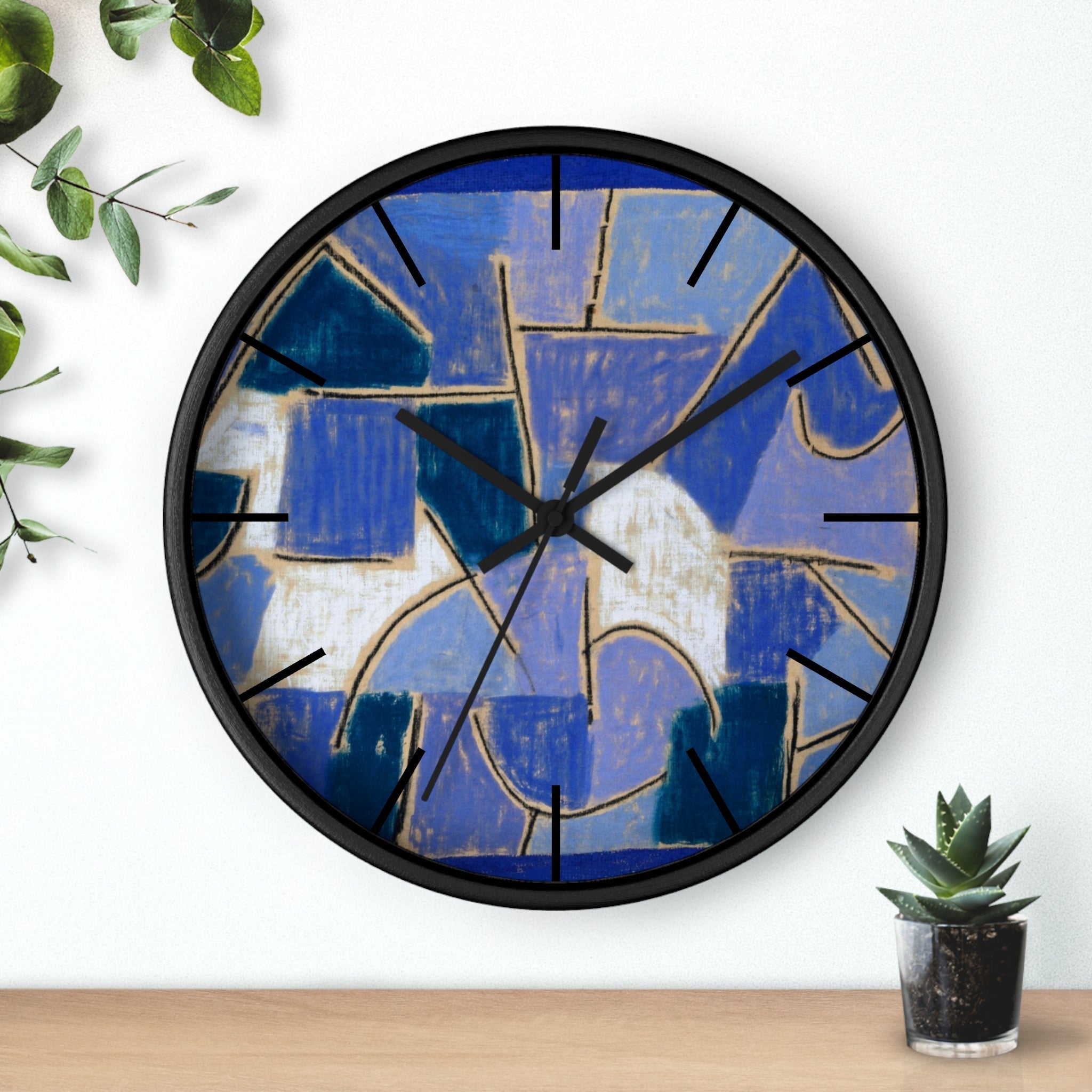 Custom Masters of Art Paul Klee Blue Night Premium Wall Clock - POPvault