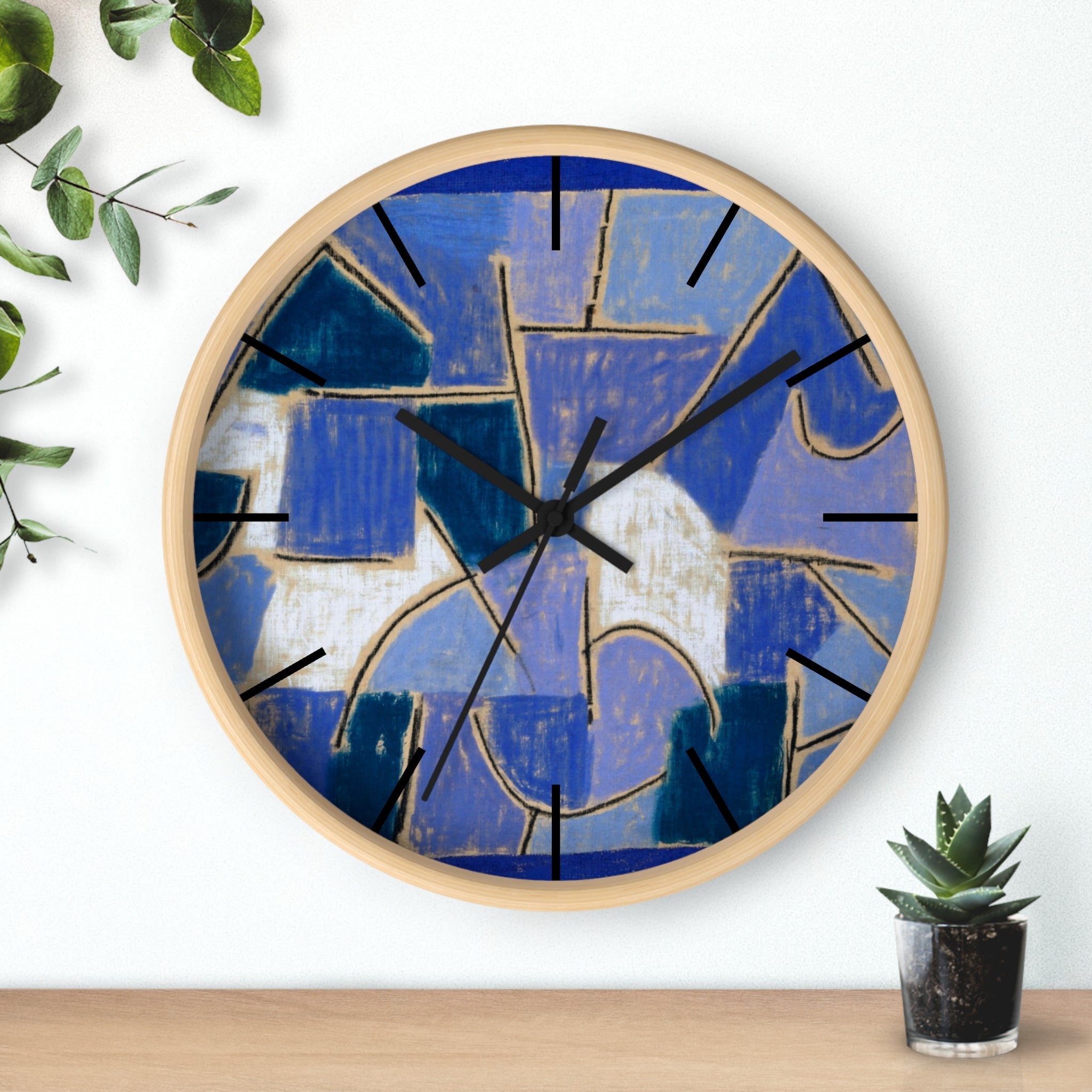 Custom Masters of Art Paul Klee Blue Night Premium Wall Clock - POPvault