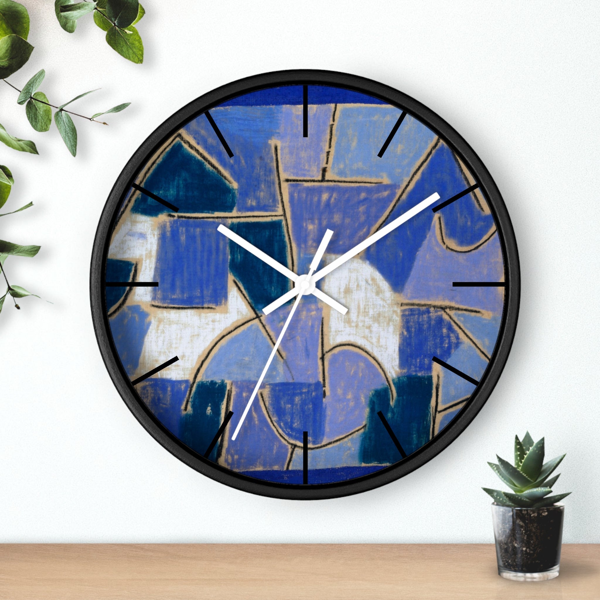 Custom Masters of Art Paul Klee Blue Night Premium Wall Clock - POPvault