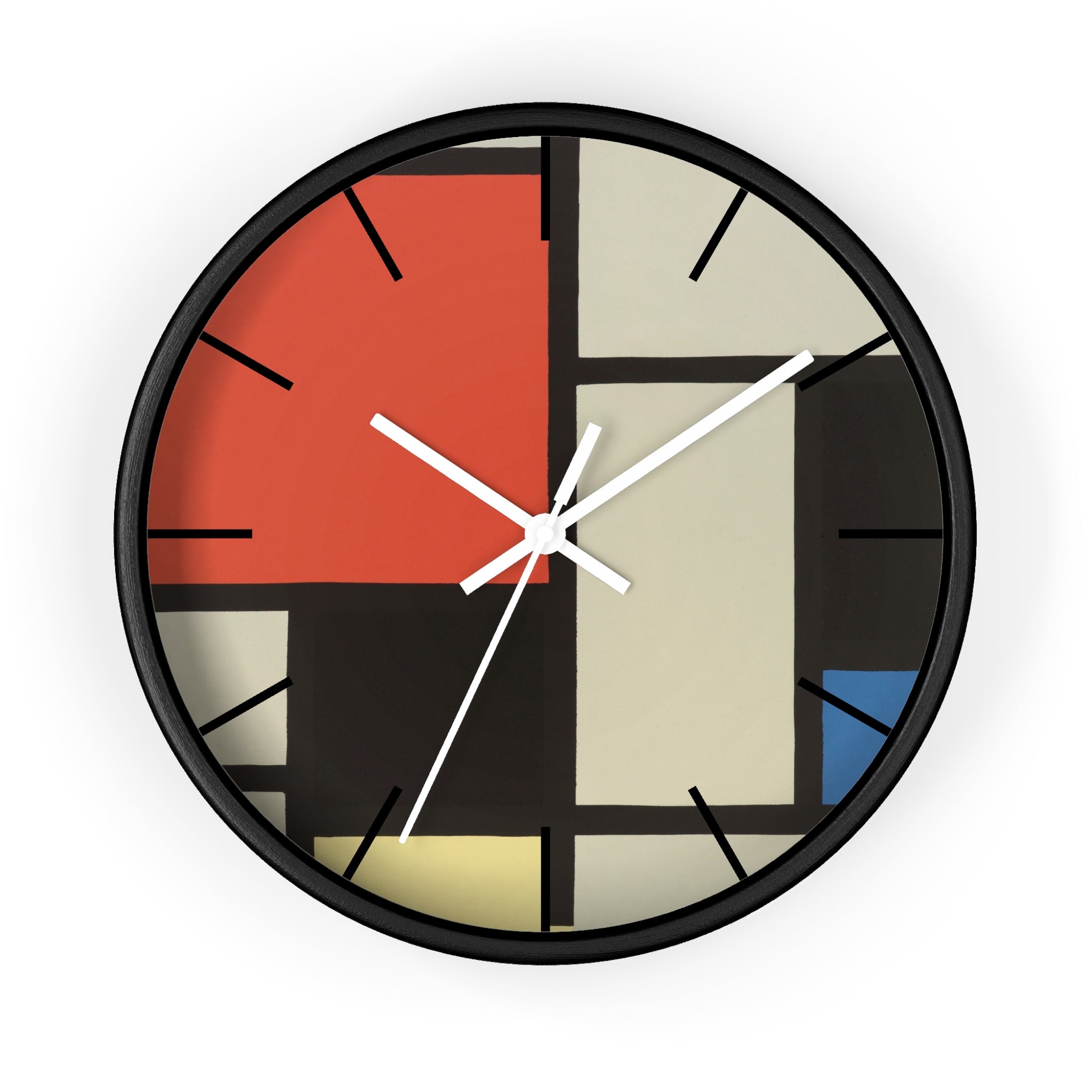 Custom Masters of Art Piet Mondrian Composition Premium Wall Clock - POPvault