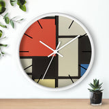 Custom Masters of Art Piet Mondrian Composition Premium Wall Clock - POPvault