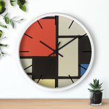 Custom Masters of Art Piet Mondrian Composition Premium Wall Clock - POPvault