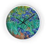 Custom Masters of Art Van Gogh Irises Premium Wall Clock - POPvault