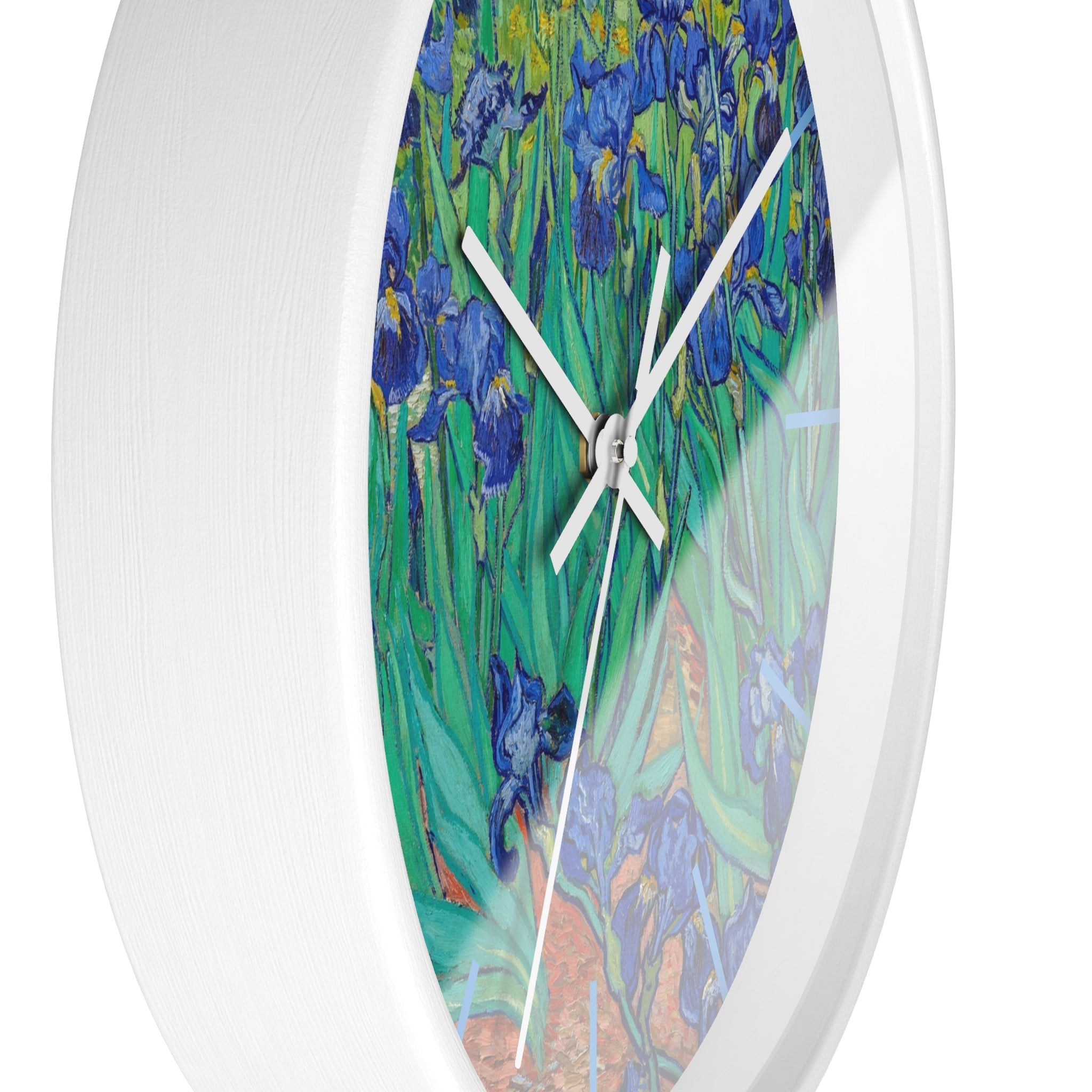 Custom Masters of Art Van Gogh Irises Premium Wall Clock - POPvault