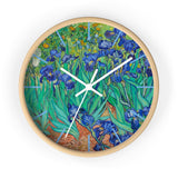 Custom Masters of Art Van Gogh Irises Premium Wall Clock - POPvault