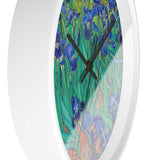 Custom Masters of Art Van Gogh Irises Premium Wall Clock - POPvault