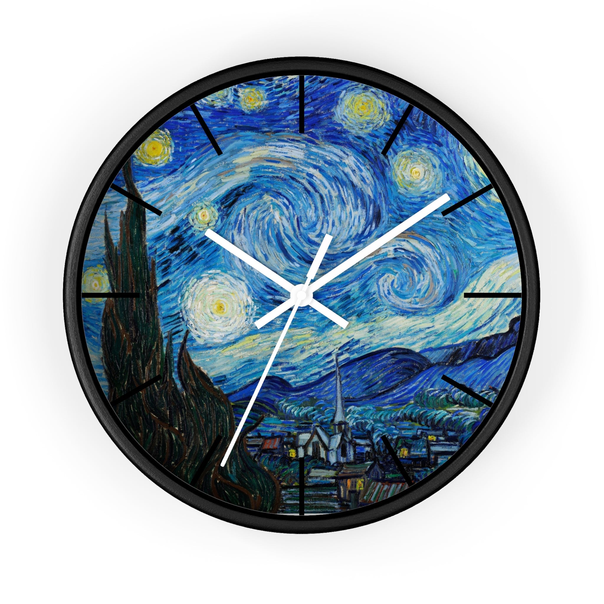 Custom Masters of Art Van Gogh Starry Night Premium Wall Clock - POPvault