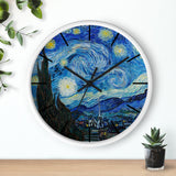 Custom Masters of Art Van Gogh Starry Night Premium Wall Clock - POPvault