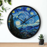 Custom Masters of Art Van Gogh Starry Night Premium Wall Clock - POPvault