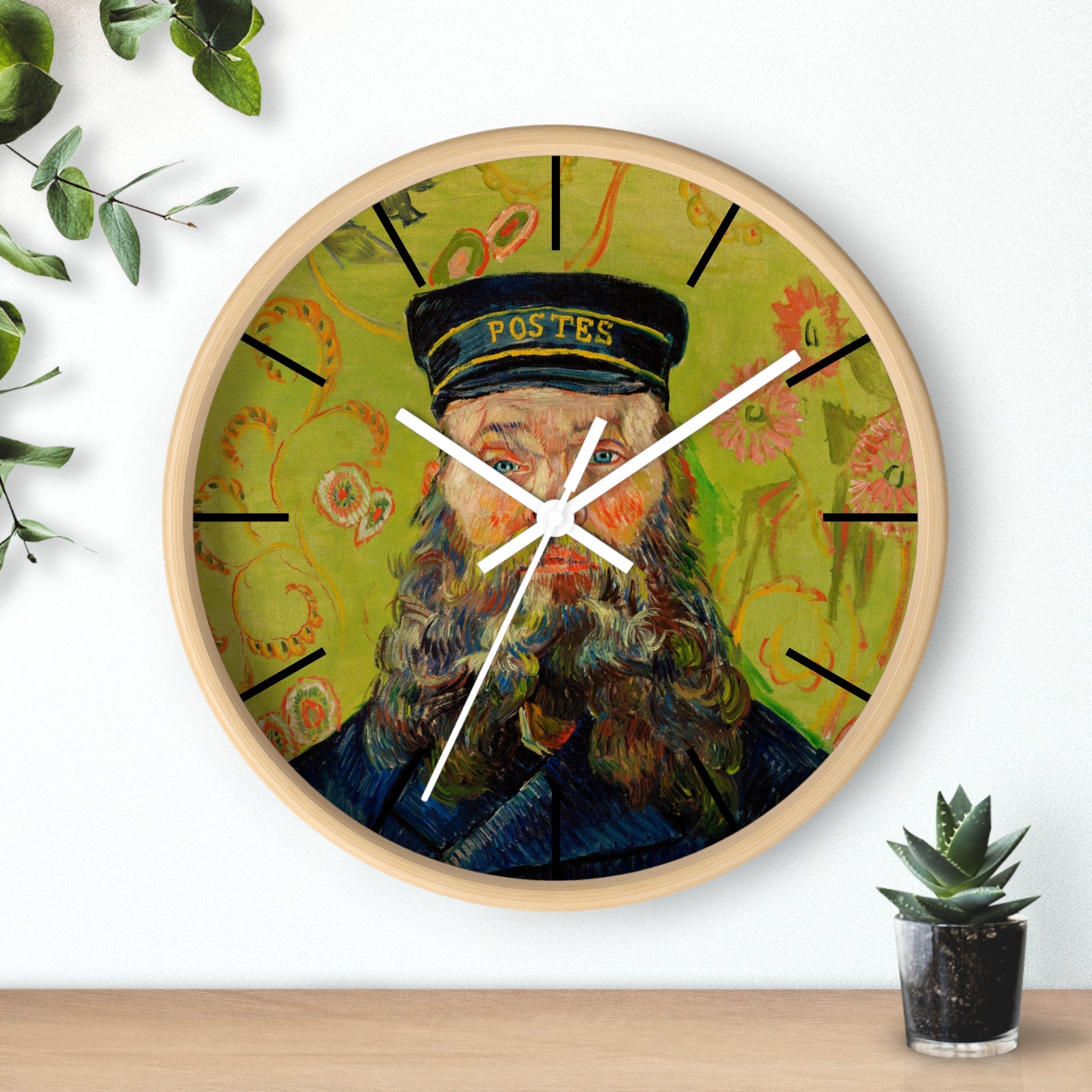 Custom Masters of Art Van Gogh The Postman Premium Wall Clock - POPvault