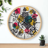 Custom Masters of Art Wassily Kandinsky Kleine Welten V (Small Worlds V) Premium Wall Clock - POPvault