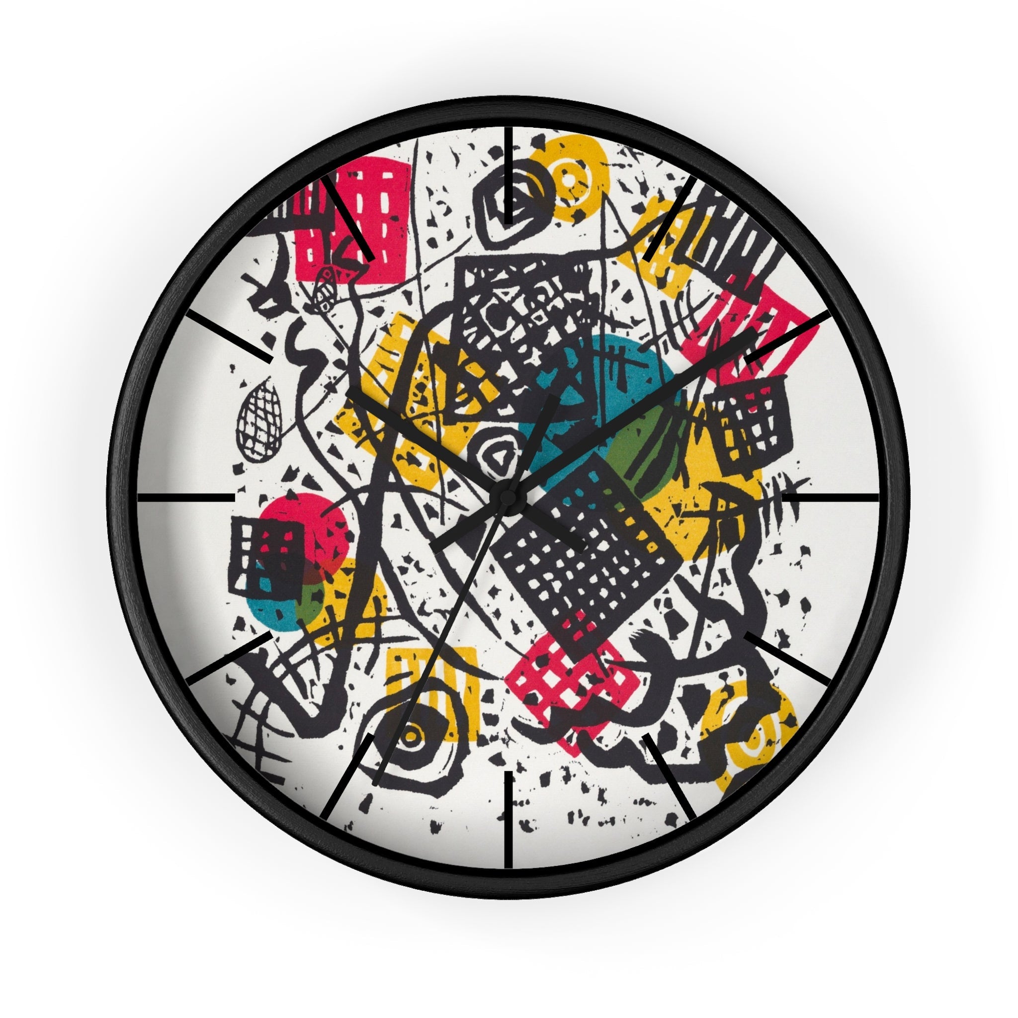 Custom Masters of Art Wassily Kandinsky Kleine Welten V (Small Worlds V) Premium Wall Clock - POPvault