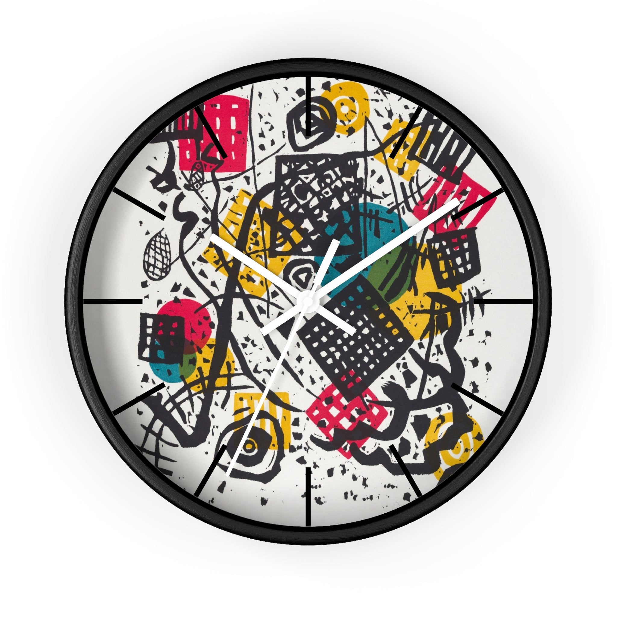 Custom Masters of Art Wassily Kandinsky Kleine Welten V (Small Worlds V) Premium Wall Clock - POPvault