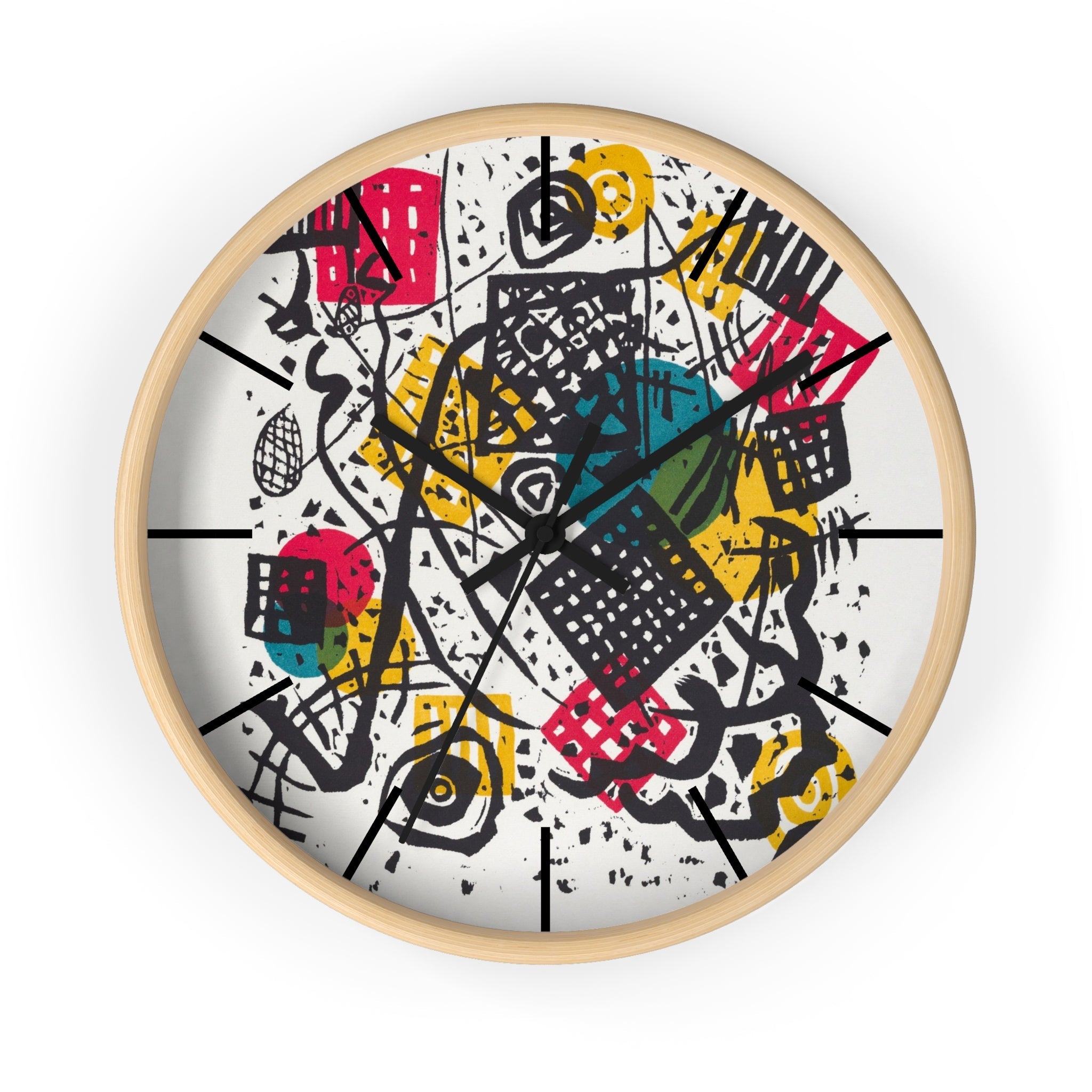 Custom Masters of Art Wassily Kandinsky Kleine Welten V (Small Worlds V) Premium Wall Clock - POPvault