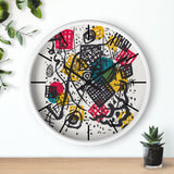 Custom Masters of Art Wassily Kandinsky Kleine Welten V (Small Worlds V) Premium Wall Clock - POPvault