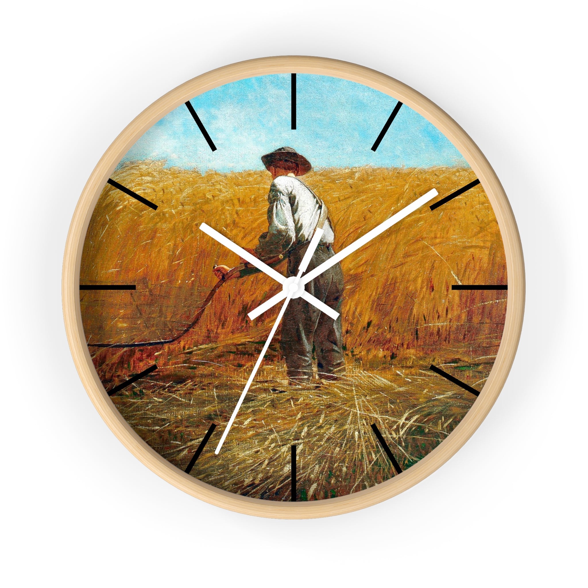 Custom Masters of Art Winslow Homer The Veteran in a New Field Premium Wall Clock - POPvault