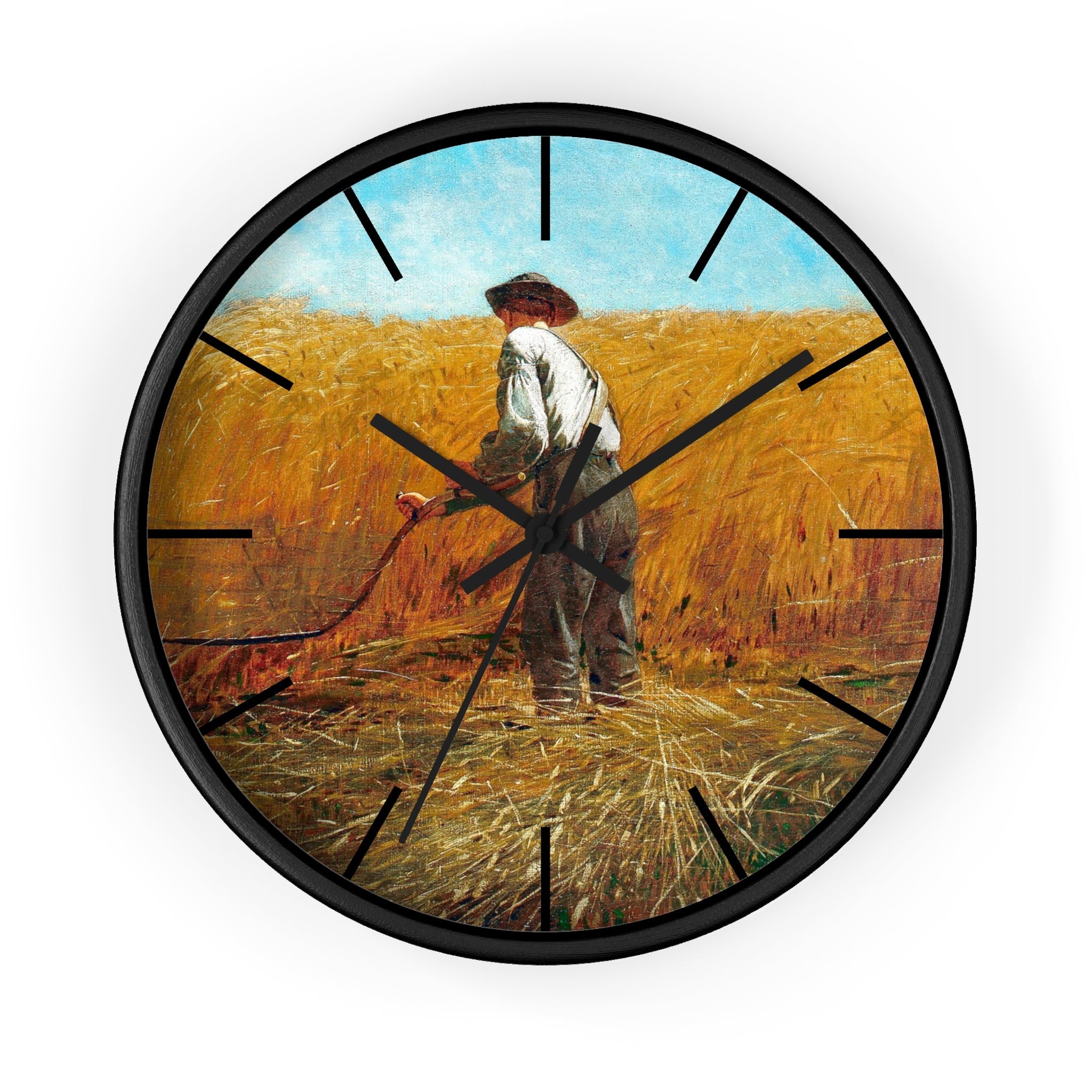 Custom Masters of Art Winslow Homer The Veteran in a New Field Premium Wall Clock - POPvault