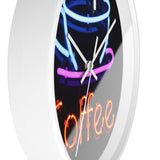 Custom Masters of Photography Neon Light, Coffee Sign Premium Wall Clock - POPvault