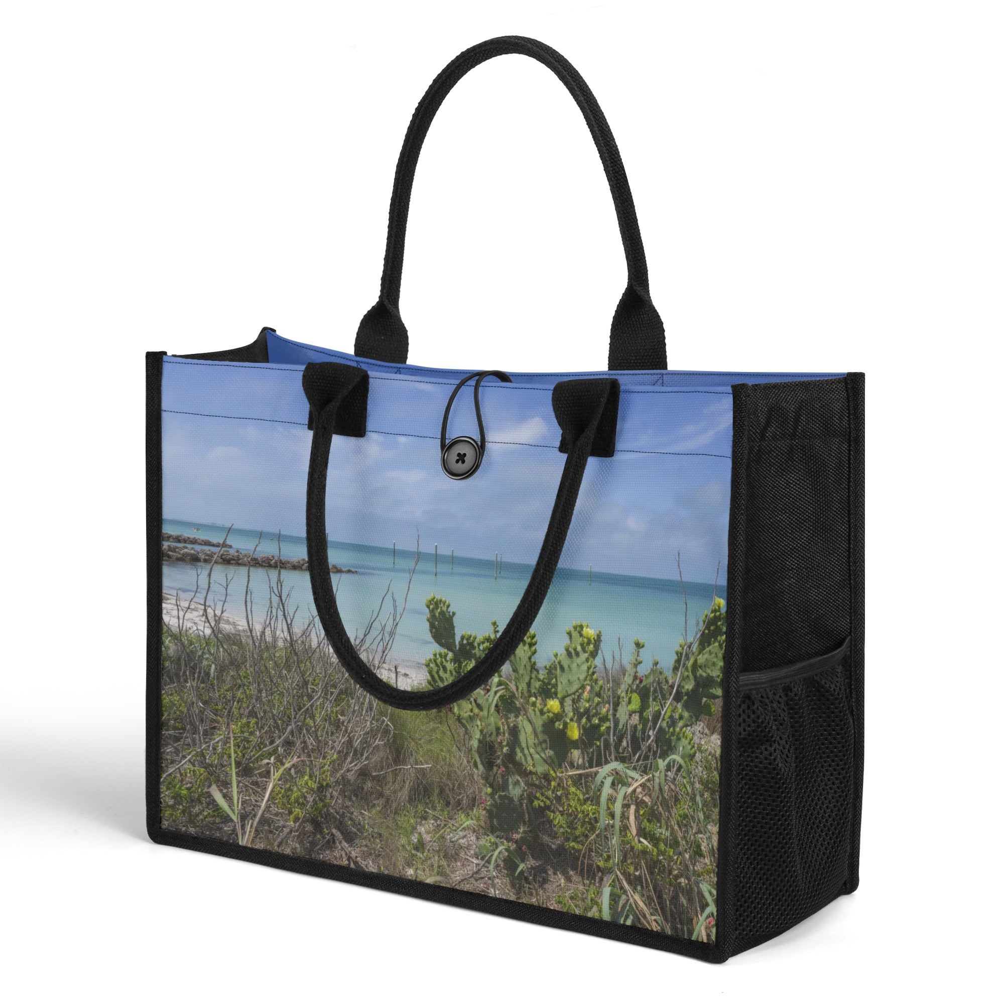 Custom Beach Life Vistas Anna Marie Island 2 Premium All - Over Print Canvas Tote Bag - POPvault