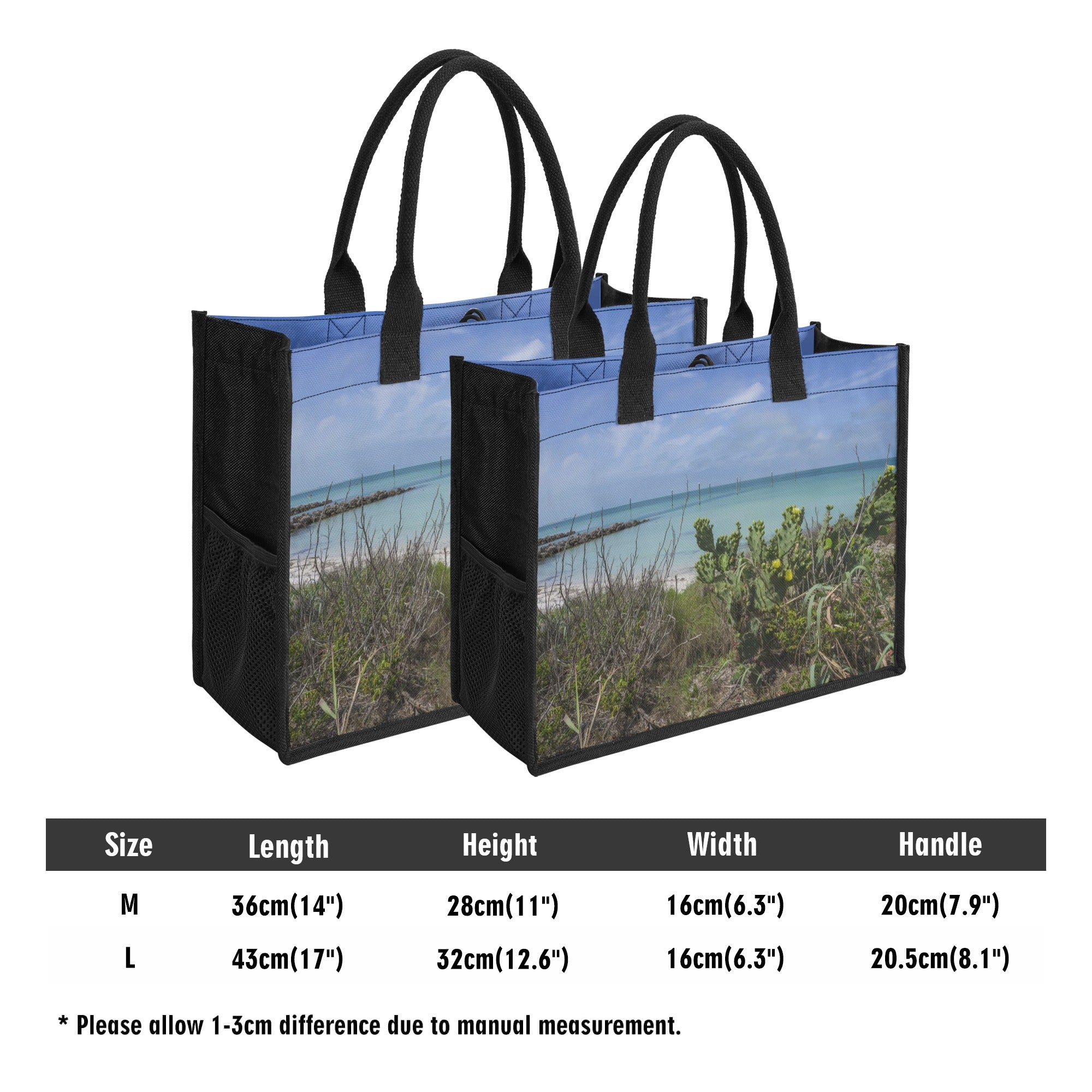 Custom Beach Life Vistas Anna Marie Island 2 Premium All - Over Print Canvas Tote Bag - POPvault