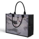 Custom Beach Life Vistas Beach Birds Premium All - Over Print Canvas Tote Bag - POPvault