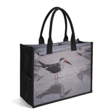 Custom Beach Life Vistas Beach Birds Premium All - Over Print Canvas Tote Bag - POPvault