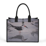 Custom Beach Life Vistas Beach Birds Premium All - Over Print Canvas Tote Bag - POPvault