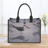 Custom Beach Life Vistas Beach Birds Premium All - Over Print Canvas Tote Bag - POPvault