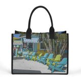 Custom Salt Life Beach Vistas Beach Chairs Premium All-Over Print Canvas Tote Bag - POPvault