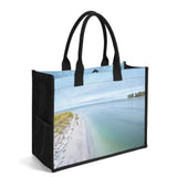 Custom Beach Life Vistas Beach Cross Premium All - Over Print Canvas Tote Bag - POPvault