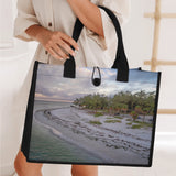 Custom Beach Life Vistas Beach Point Premium All - Over Print Canvas Tote Bag - POPvault