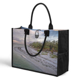 Custom Beach Life Vistas Beach Point Premium All - Over Print Canvas Tote Bag - POPvault