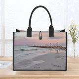 Custom Beach Life Vistas Beautiful Morning 2 Premium All - Over Print Canvas Tote Bag - POPvault