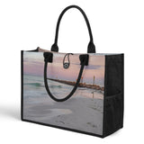 Custom Beach Life Vistas Beautiful Morning 2 Premium All - Over Print Canvas Tote Bag - POPvault