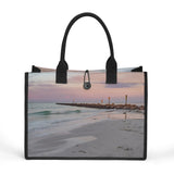 Custom Beach Life Vistas Beautiful Morning 2 Premium All - Over Print Canvas Tote Bag - POPvault