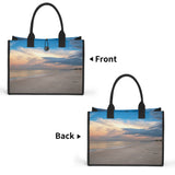 Custom Beach Life Vistas Beautiful Morning Premium All - Over Print Canvas Tote Bag - POPvault