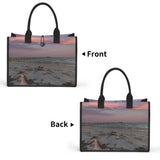 Custom Beach Life Vistas Beautiful Morning Sky Premium All - Over Print Canvas Tote Bag - POPvault