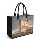 Custom Beach Life Vistas Bradenton Beach Premium All - Over Print Canvas Tote Bag - POPvault