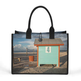 Custom Beach Life Vistas Changing Station Premium All - Over Print Canvas Tote Bag - POPvault