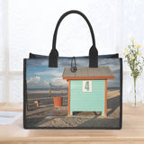 Custom Beach Life Vistas Changing Station Premium All - Over Print Canvas Tote Bag - POPvault