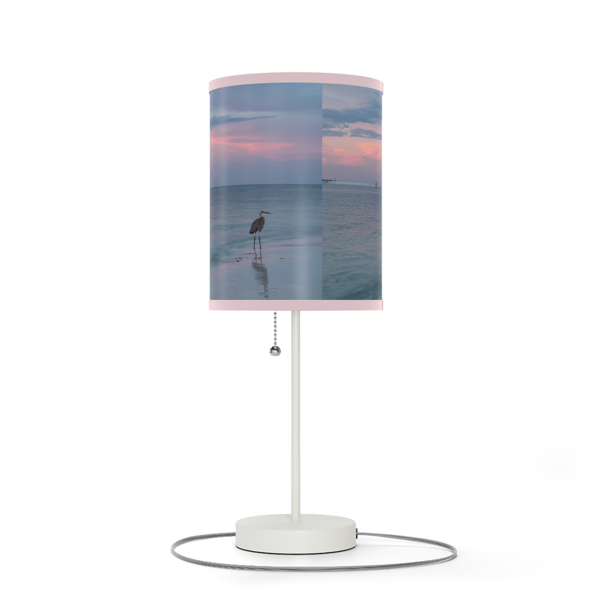 Custom Beach Life Vistas Pink Sky Accent Lamp - POPvault