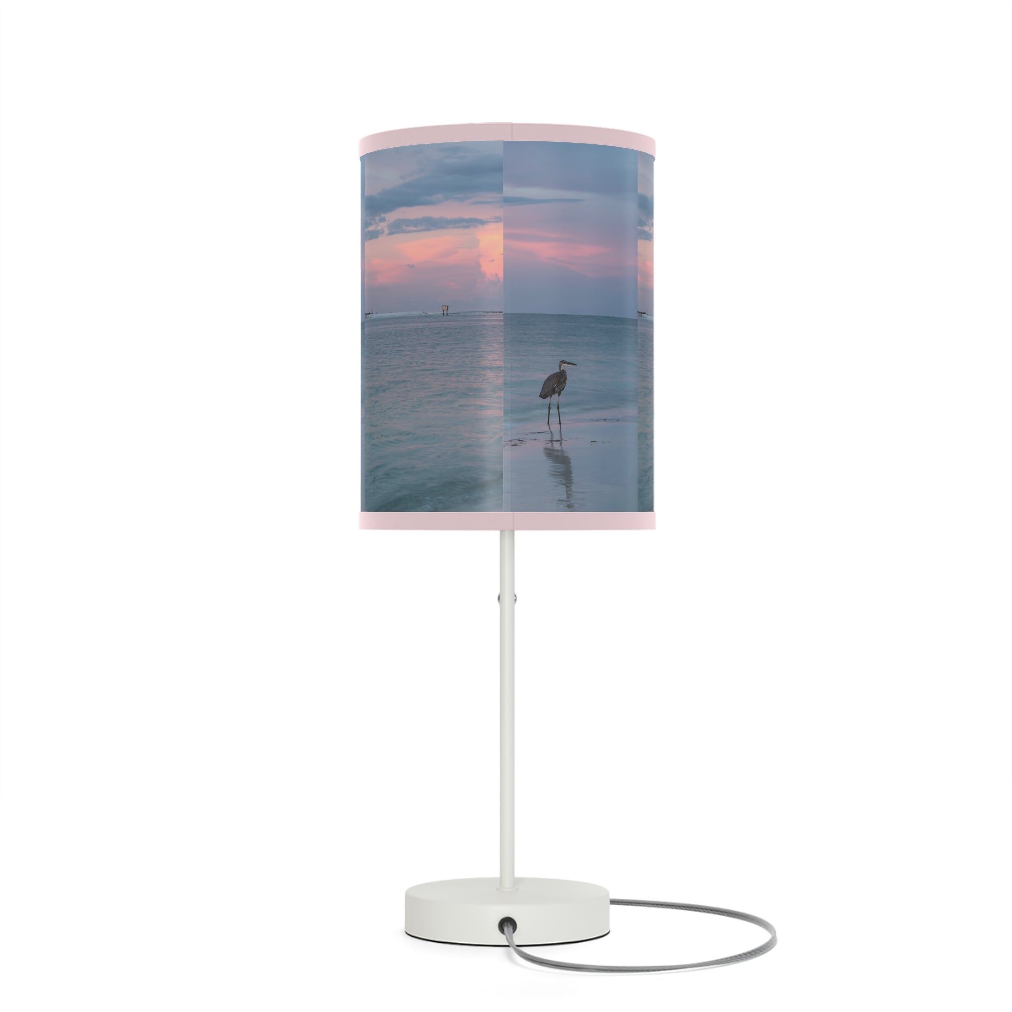 Custom Beach Life Vistas Pink Sky Accent Lamp - POPvault