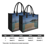 Custom Beach Life Vistas Fishing Premium All - Over Print Canvas Tote Bag - POPvault