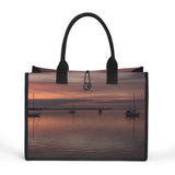 Custom Beach Life Vistas Florida Sunset Premium All - Over Print Canvas Tote Bag - POPvault