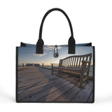 Custom Salt Life Beach Vistas Have a Seat Premium All-Over Print Canvas Tote Bag - POPvault