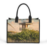 Custom Beach Life Vistas Lifeguard Premium All - Over Print Canvas Tote Bag - POPvault