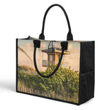 Custom Beach Life Vistas Lifeguard Premium All - Over Print Canvas Tote Bag - POPvault