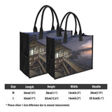 Custom Beach Life Vistas Pier 1 Premium All - Over Print Canvas Tote Bag - POPvault